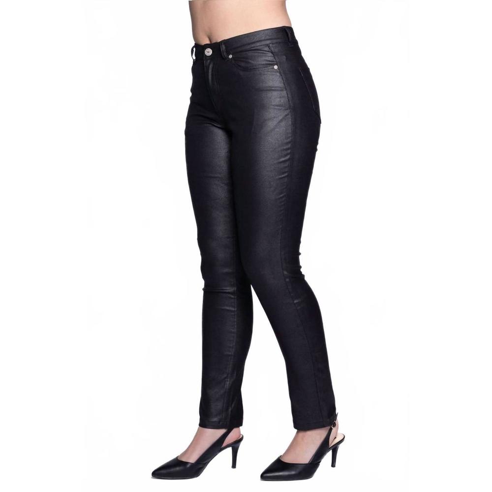 NEW CARRELI JEANS slim leg pentalon jambe pants in black